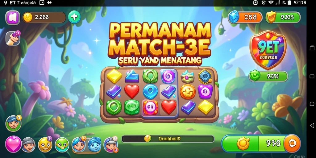 Screenshot dari gameplay seru 9ET yang menantang.