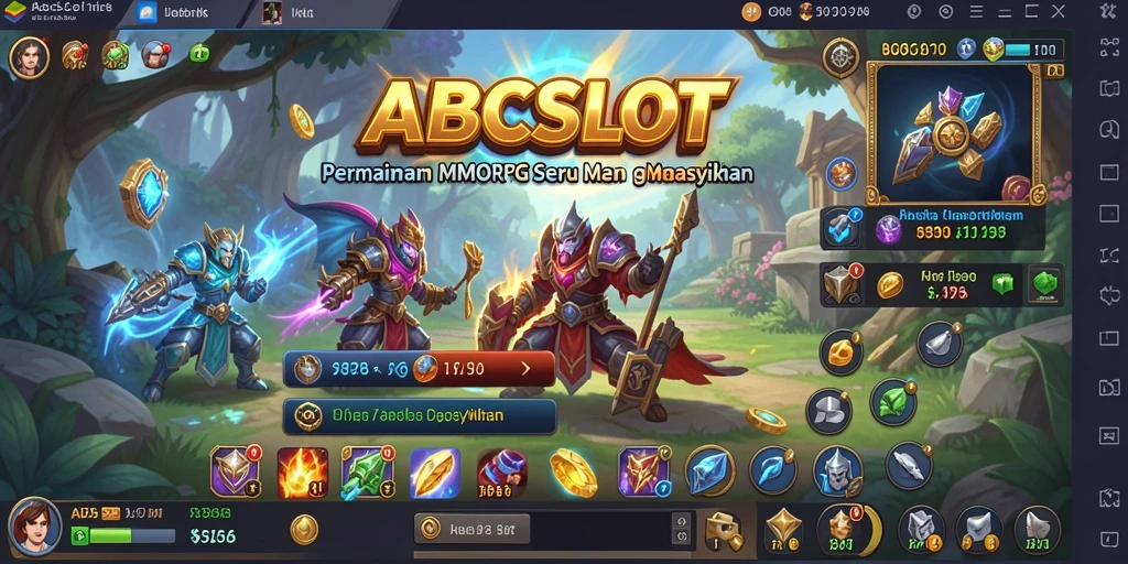 Screenshot gameplay <strong>ABCSLOT</strong> menampilkan pertempuran seru dengan karakter yang menarik.