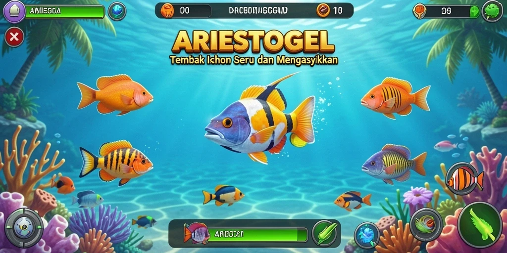 Tangkapan layar menampilkan aksi seru gameplay Tembak Ikan.