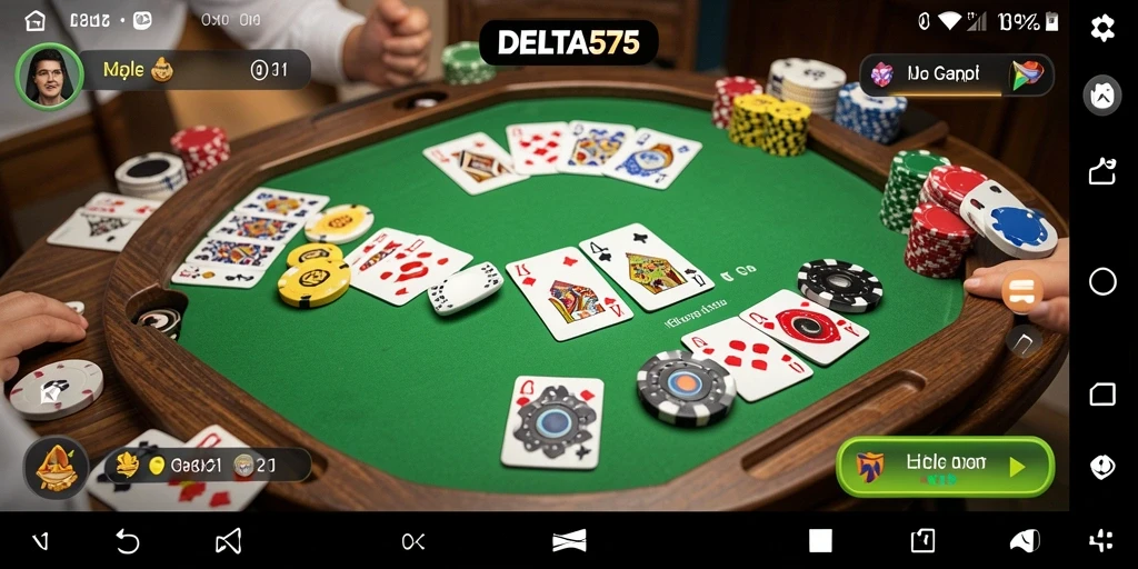Tampilan gameplay Gaple yang seru di DELTA575.