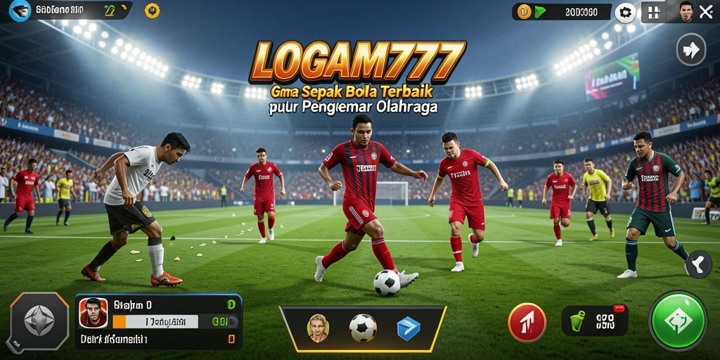 Tampilan gameplay LOGAM777 yang mendebarkan dan penuh aksi olahraga.