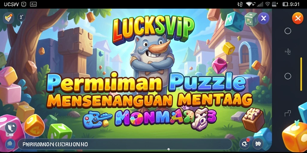 Tampilan gameplay menarik dari LUCKSVIP dengan puzzle menantang.