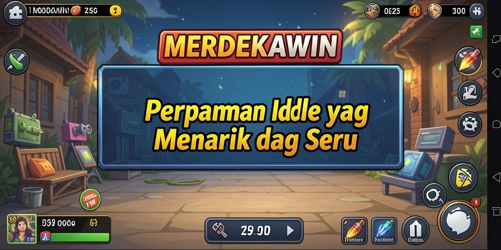 Tampilan gameplay MERDEKAWIN yang menawan dan membuat ketagihan.