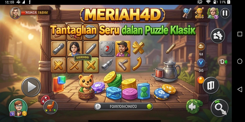 Tampilan gameplay seru MERIAH4D yang penuh warna.