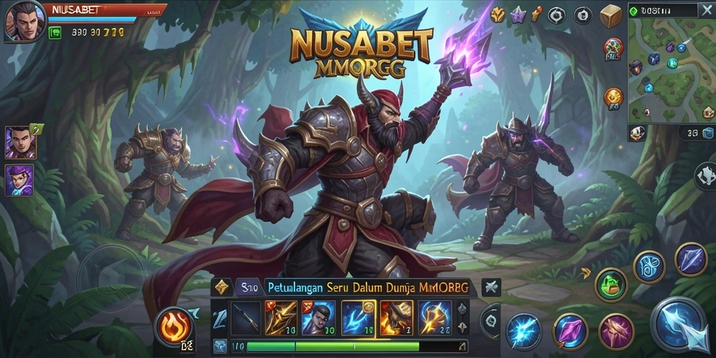 Screenshot gameplay NUSABET menampilkan aksi seru dan dunia yang luas.