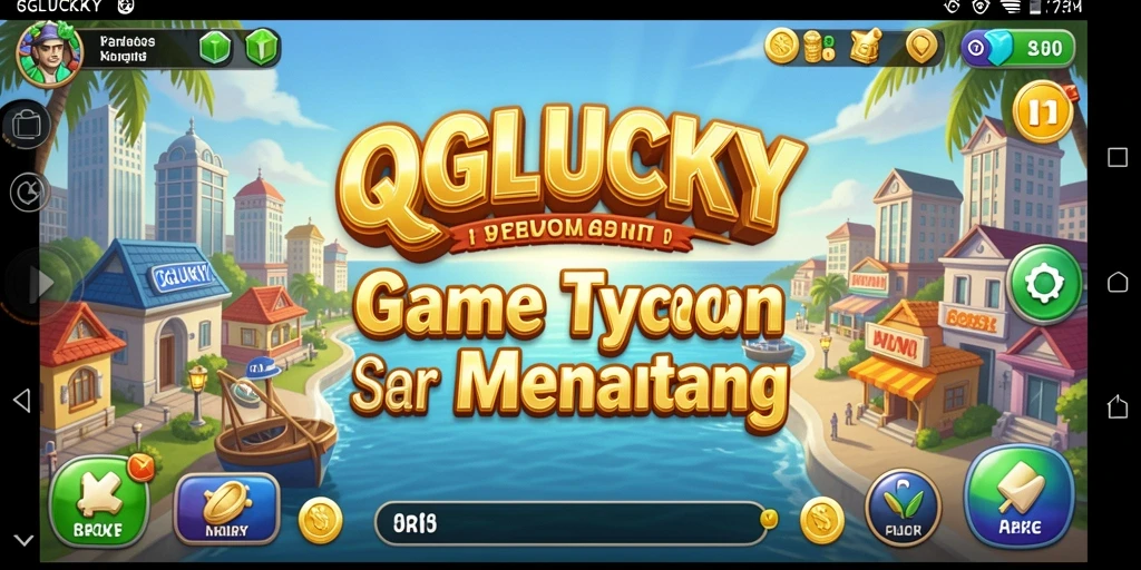 Tangkapan layar menunjukkan gameplay seru dari QGLUCKY.