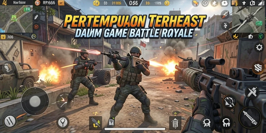Screenshot gameplay RR666 menunjukkan aksi pertempuran yang mendebarkan.