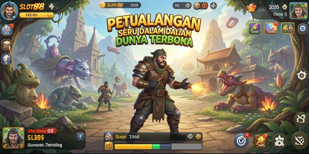 Screenshot menunjukkan penuh aksi dalam gameplay Open World yang seru.