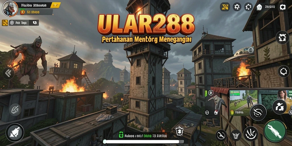 Gameplay ULAR288 yang menegangkan dalam genre Tower Defense.