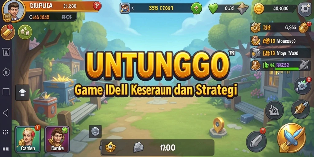 Menampilkan gameplay seru dan strategi dalam UNTUNGGO.