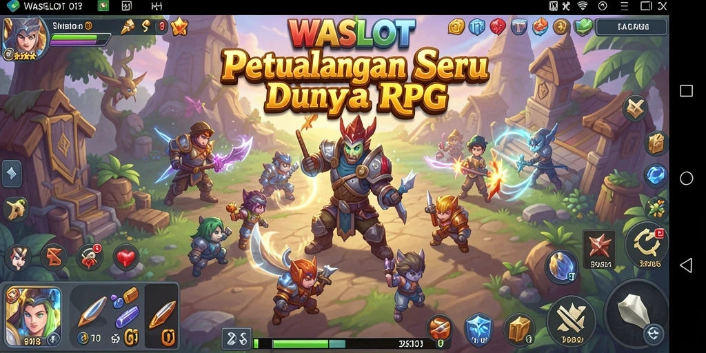 Tampilan gameplay menarik dari WASLOT dengan aksi RPG yang mendebarkan.
